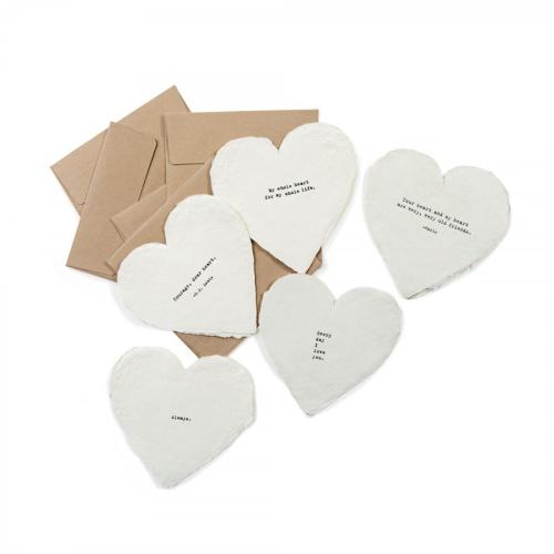 Sugarboo Deckled Heart Notecards