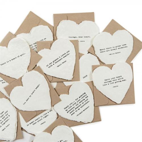Sugarboo Deckled Heart Notecards