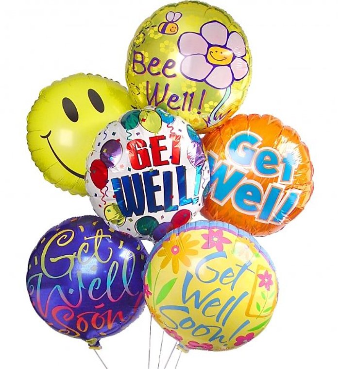 Get well Mylar Balloon