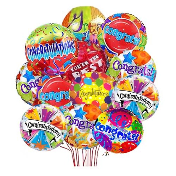 Congratulation Mylar balloon